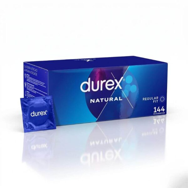 Durex Natural Regular Fit Condoms - 144 Pack