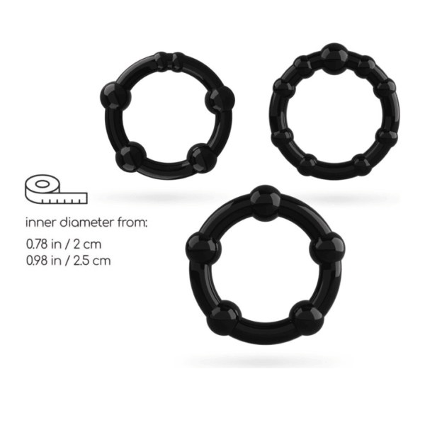 Triple Bead Cock Ring Set | Enhance Erection, Increase Stamina & Delay Ejaculation
